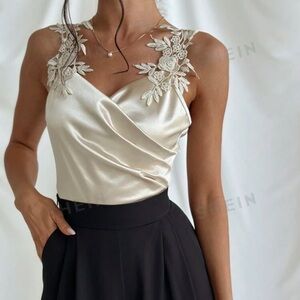 BRAND NEW Lace Strap Wrap Elegant Bodysuit